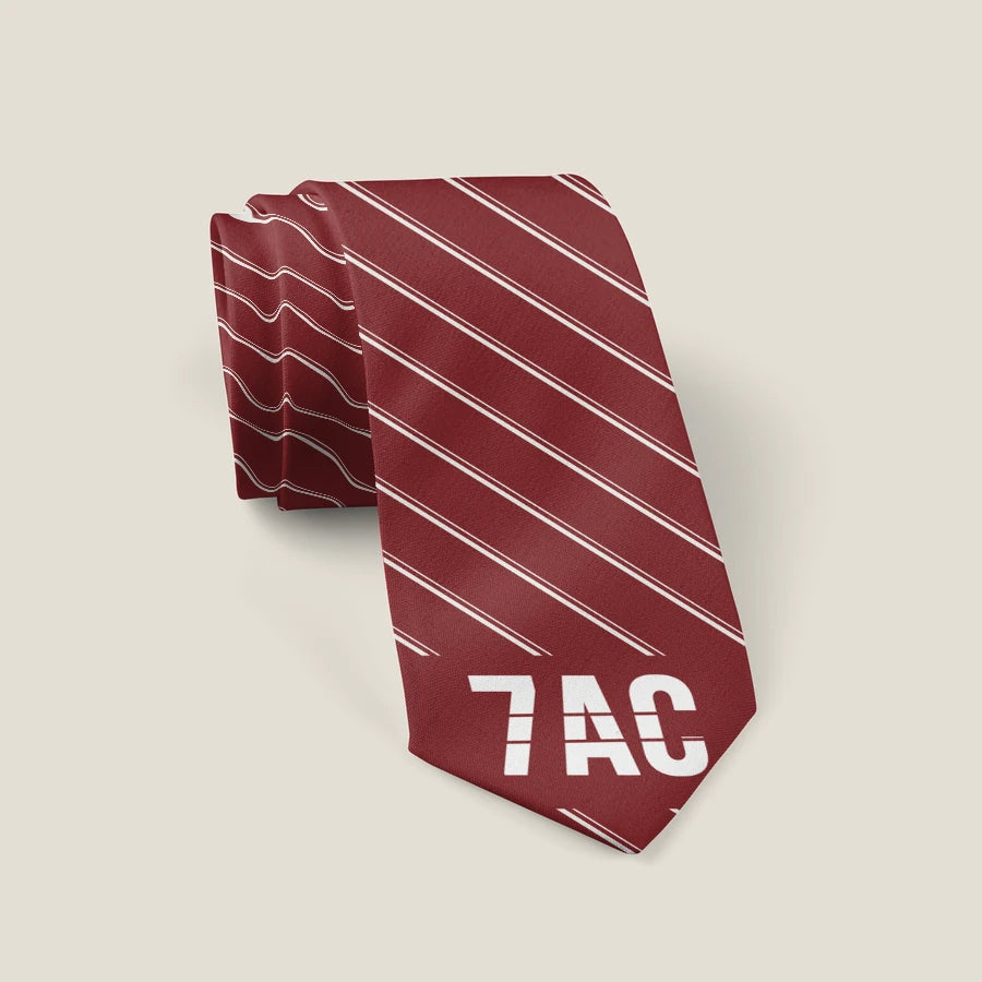 Aeronca 7AC Champion - Stripe - Tie - Dark Red