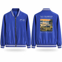 Thumbnail for Aeronca 7AC Champion Stylish Jackets - Baseball Collar - Poster - Royal Blue