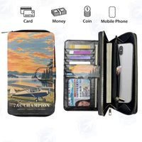 Thumbnail for Aeronca 7AC Champion Leather Wallets - Zip Long Wallet - 3D