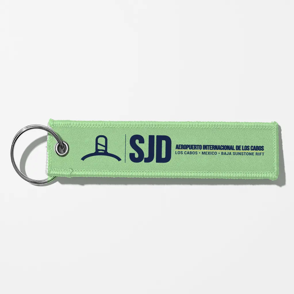 Aeropuerto Internacional de Los Cabos (SJD) Aviator Key Chains - Light Green