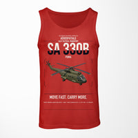 Thumbnail for Aérospatiale SA 330B Puma design on red tank top