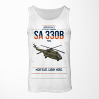 Thumbnail for Aérospatiale SA 330B Puma design on white tank top