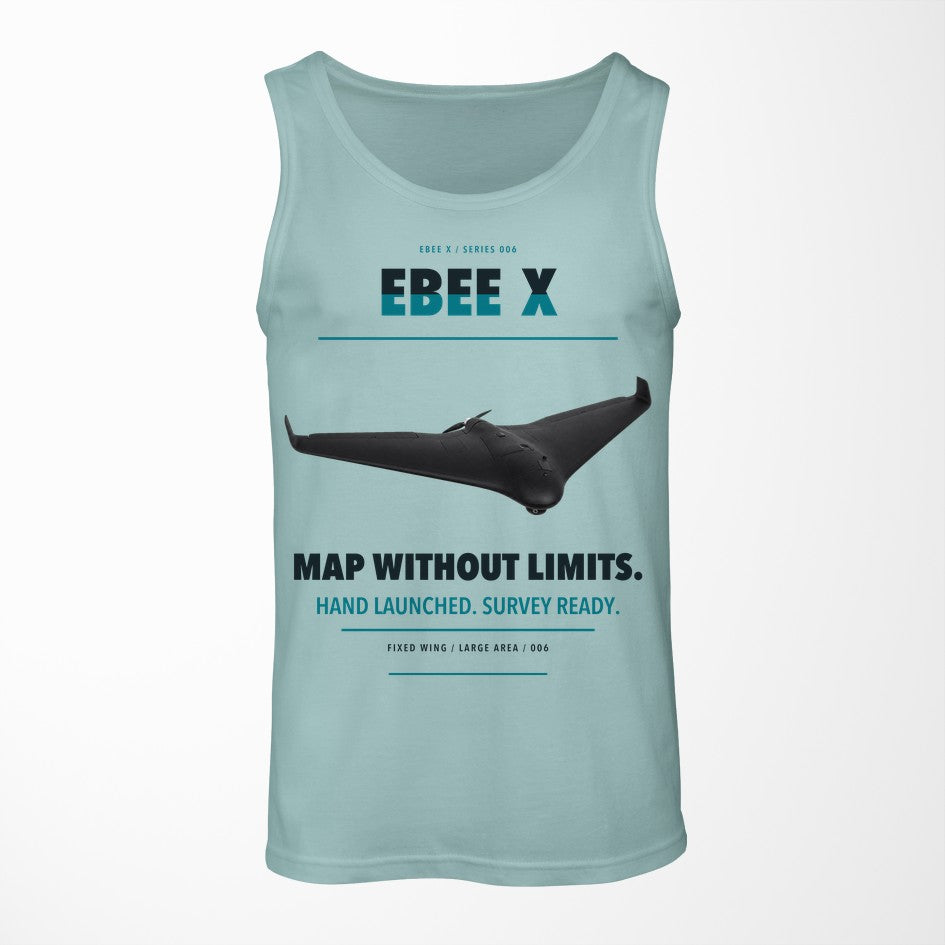 AgEagle eBee X design on light green tank top