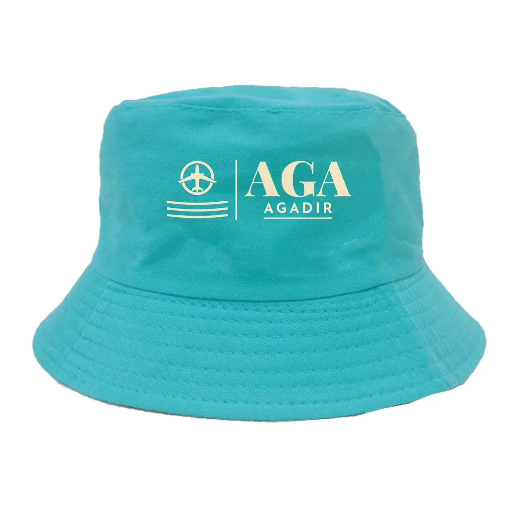 Agadir Al Massira Airport (AGA) summer hat - green