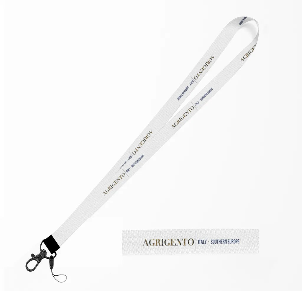 Agrigento City Series lanyard - white
