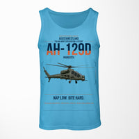 Thumbnail for AgustaWestland AH-129D Mangusta design on sky blue tank top