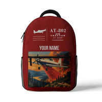 Thumbnail for Air Tractor AT-802F - 3D Backpack - Red + Name