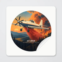 Thumbnail for Air Tractor AT-802F - 3D - Circle Sticker - Peel