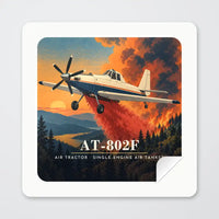 Thumbnail for Air Tractor AT-802F - 3D - Square Sticker - Peel