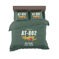 Thumbnail for Air Tractor AT-802F - Cartoon - Bedding Set - Dark Green