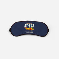 Thumbnail for Air Tractor AT-802F - Cartoon + Name - Sleep Mask - Navy Blue