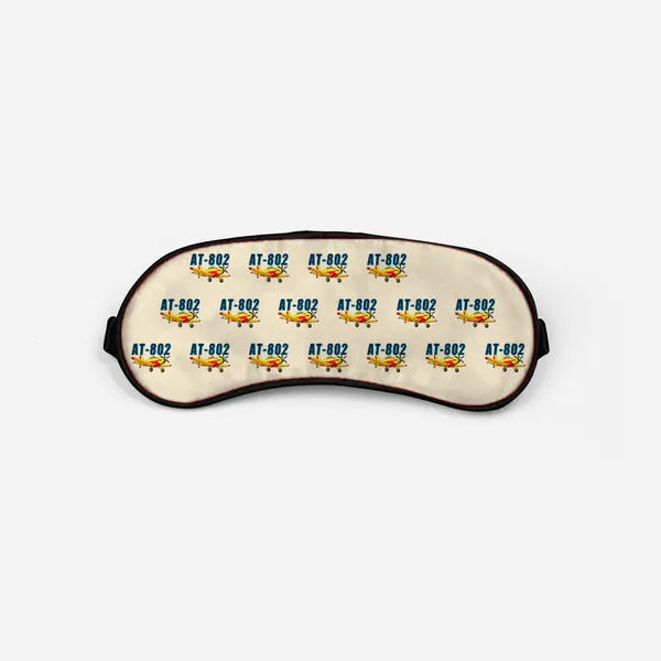 Air Tractor AT-802F - Cartoon Pattern - Sleep Mask - Beige