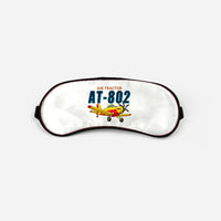 Thumbnail for Air Tractor AT-802F - Cartoon - Sleep Mask - White
