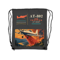 Thumbnail for Air Tractor AT-802F - Drawstring Bag - Classic - Gray