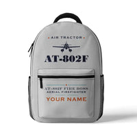 Thumbnail for Air Tractor AT-802F Fire Boss - 3D Backpack - Heritage + Name - White