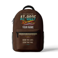 Thumbnail for Air Tractor AT-802F Fire Boss - 3D Backpack - Original + Name - Brown