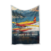 Thumbnail for Air Tractor AT-802F Fire Boss - 3D + Name - Blanket - Full Print