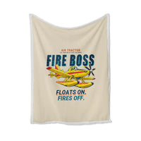 Thumbnail for Air Tractor AT-802F Fire Boss - Cartoon - Blanket - Beige