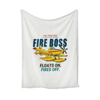 Thumbnail for Air Tractor AT-802F Fire Boss - Cartoon - Blanket - White