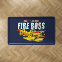 Thumbnail for Air Tractor AT-802F Fire Boss - Cartoon - Rectangle Carpet - Dark Blue