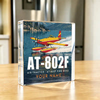 Thumbnail for Air Tractor AT-802F Fire Boss - Crystal Ornament - 3D + Name - Kitchen