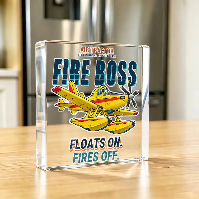 Air Tractor AT-802F Fire Boss - Crystal Ornament - Cartoon - Kitchen