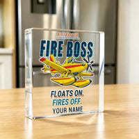 Thumbnail for Air Tractor AT-802F Fire Boss - Crystal Ornament - Cartoon + Name - Kitchen