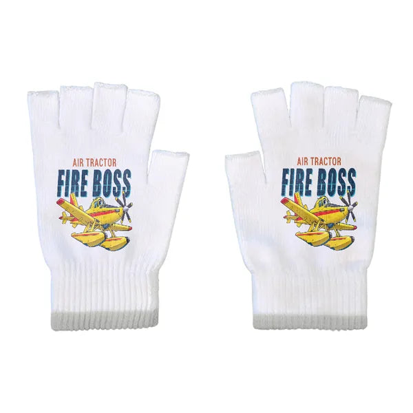 Air Tractor AT-802F Fire Boss - Gloves - Cut - Cartoon - White