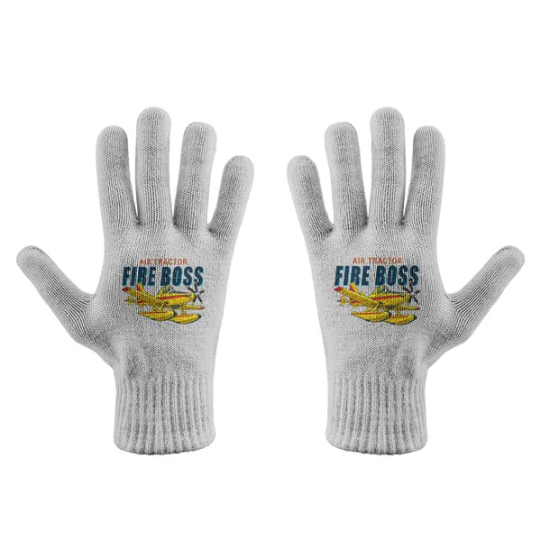 Air Tractor AT-802F Fire Boss - Gloves - Full - Cartoon - Light Gray