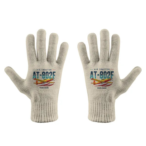 Air Tractor AT-802F Fire Boss - Gloves - Full - Original + Name - Beige