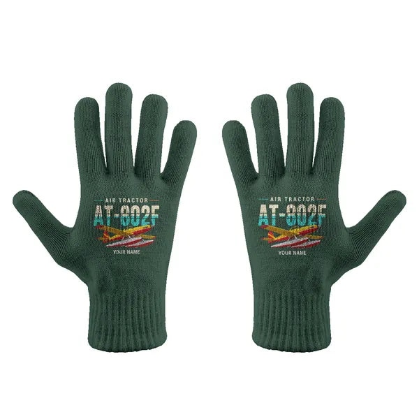 Air Tractor AT-802F Fire Boss - Gloves - Full - Original + Name - Dark Green