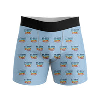 Thumbnail for Air Tractor AT-802F Fire Boss - Men Boxers - Original Pattern - Light Blue