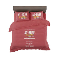 Thumbnail for Air Tractor AT-802F Fire Boss - Original + Name - Bedding Set - Red
