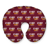 Thumbnail for Air Tractor AT-802F Fire Boss - Original Seamless - Travel Pillow - Burgundy
