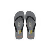 Thumbnail for Air Tractor AT-802F Fire Boss - Slippers - Flip Flops - Cartoon + Name - Gray