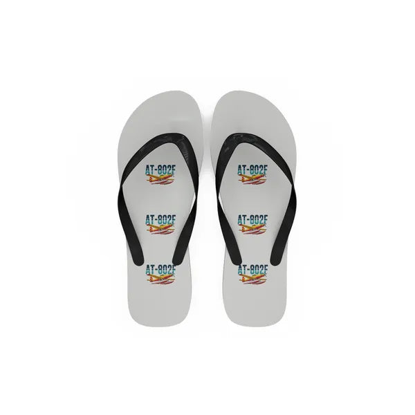 Air Tractor AT-802F Fire Boss - Slippers - Flip Flops - Original Pattern - White