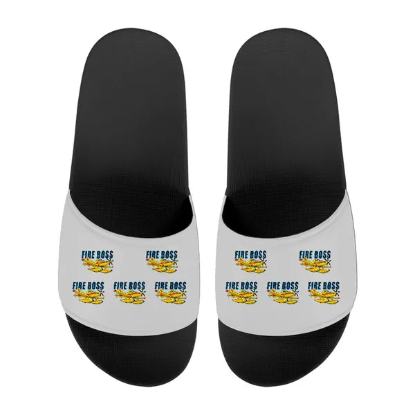 Air Tractor AT-802F Fire Boss - Slippers - Sport - Cartoon Pattern - Light Gray