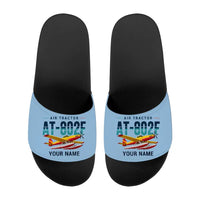 Thumbnail for Air Tractor AT-802F Fire Boss - Slippers - Sport - Original + Name - Light Blue