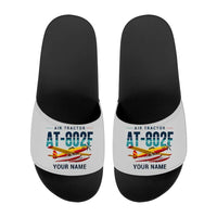 Thumbnail for Air Tractor AT-802F Fire Boss - Slippers - Sport - Original + Name - Light Gray