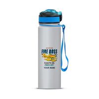 Thumbnail for Air Tractor AT-802F Fire Boss - Sports Kettle - Cartoon + Name - Light Gray