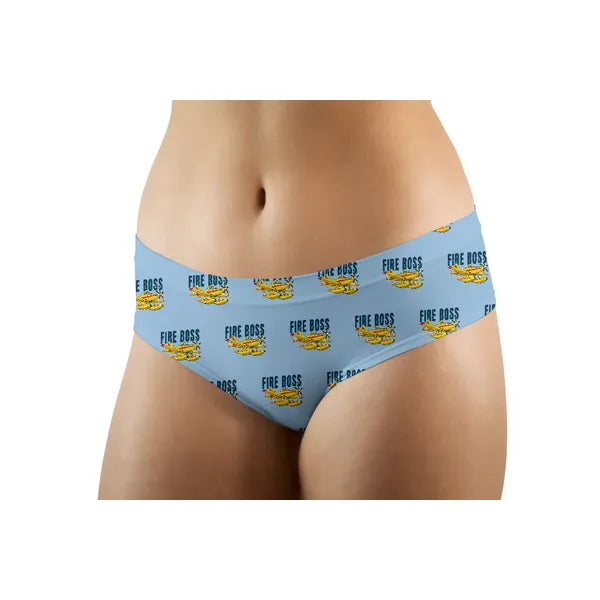 Air Tractor AT-802F Fire Boss - Women Panties - Cartoon Pattern - Light Blue - Front