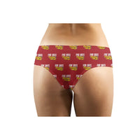 Thumbnail for Air Tractor AT-802F Fire Boss - Women Panties - Cartoon Pattern - Red - Back
