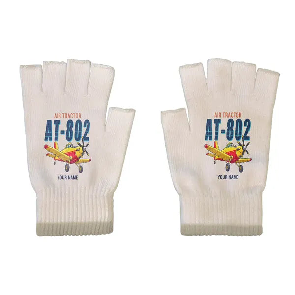 Air Tractor AT-802F - Gloves - Cut - Cartoon + Name - Beige
