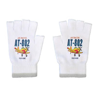 Thumbnail for Air Tractor AT-802F - Gloves - Cut - Cartoon + Name - White