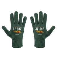 Thumbnail for Air Tractor AT-802F - Gloves - Full - Cartoon + Name - Dark Green