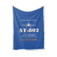 Thumbnail for Air Tractor AT-802F - Heritage + Name - Blanket - Blue