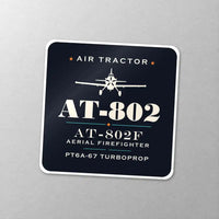 Thumbnail for Air Tractor AT-802F - Heritage - Square Sticker - Close-up