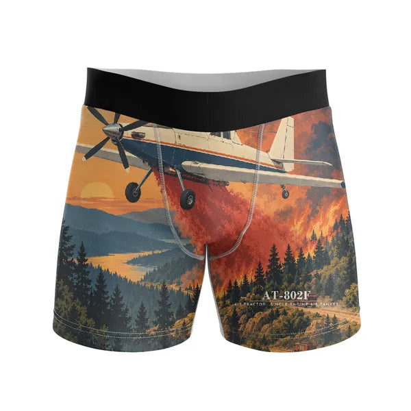 Air Tractor AT-802F - Men Boxers - 3D - Full Print