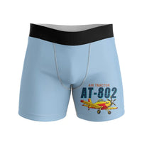 Thumbnail for Air Tractor AT-802F - Men Boxers - Cartoon - Light Blue