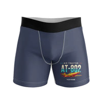 Thumbnail for Air Tractor AT-802F - Men Boxers - Original + Name - Navy Blue
